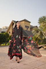 RED ORCHID DUPATTA